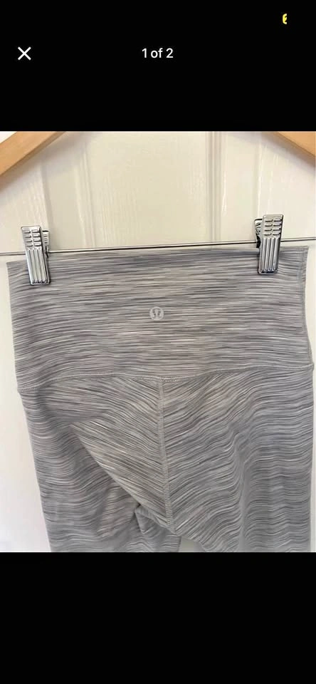 Size 2 Lulu Lemon Ombré Leggings Brushed Gray