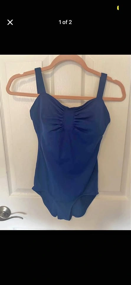 Blue LuluLemon Simple Basic Tank Ballet Dance Leotard