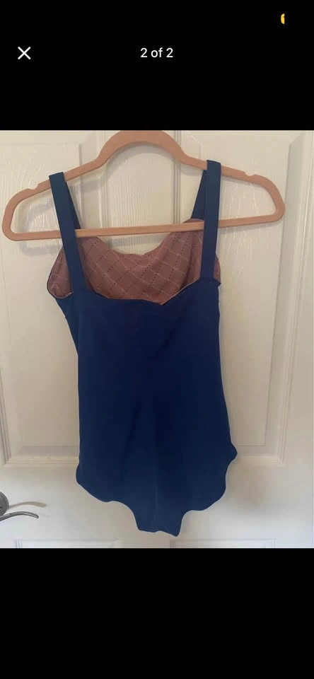 Blue LuluLemon Simple Basic Tank Ballet Dance Leotard - photo 2