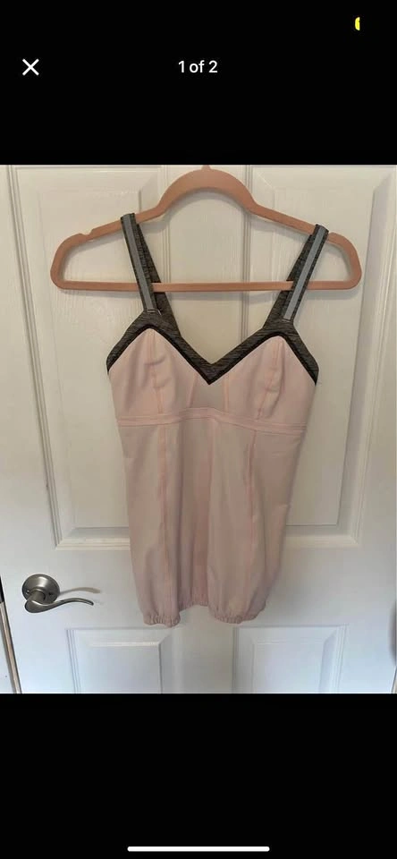 Baby Pink Running Lulu Lemon Tank Top