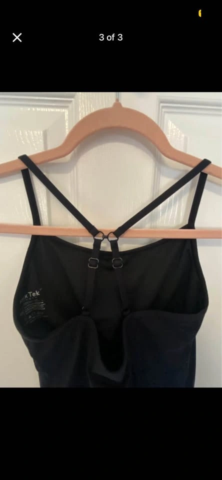 Black Simple Basic Convertible Dance Ballet Leotard - photo 3