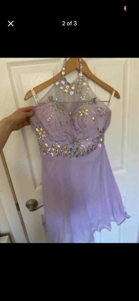 Formal Rhinestone Dress Homecoming, grad, bridesmaid size 8 - photo 2