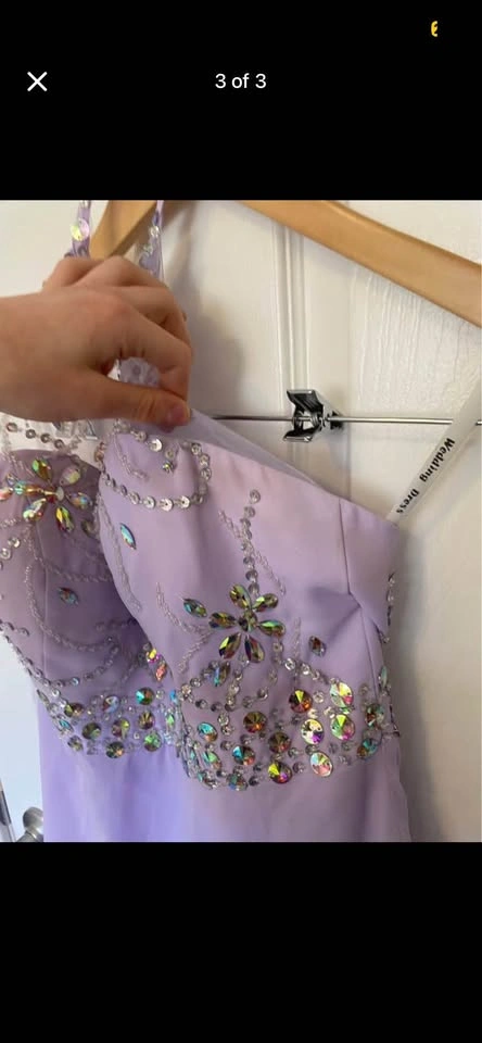 Formal Rhinestone Dress Homecoming, grad, bridesmaid size 8 - photo 3