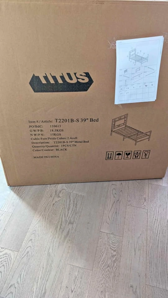Titus T2201B-S 39" Metal Bed