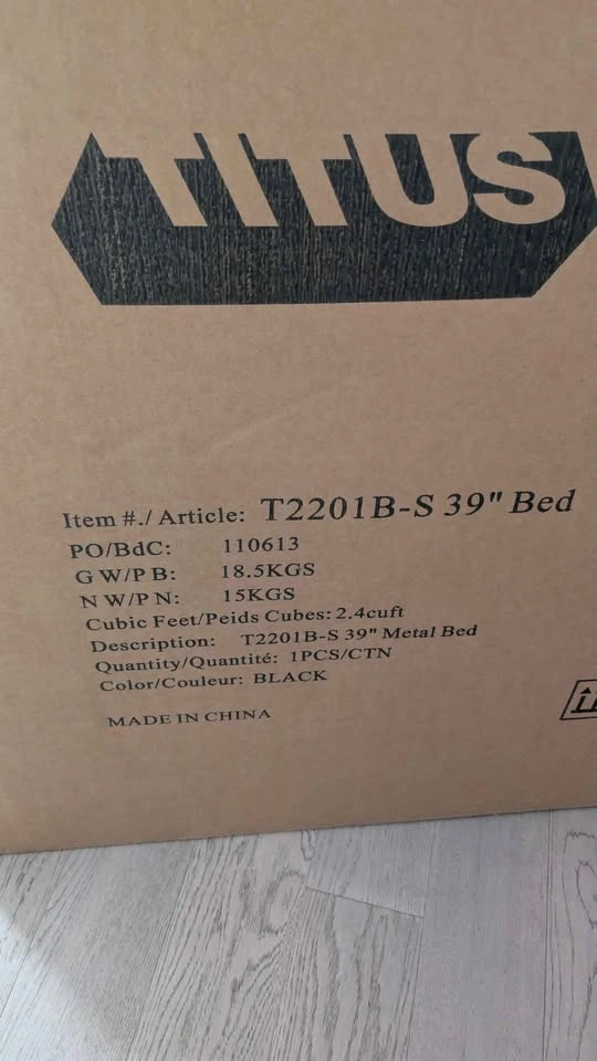 Titus T2201B-S 39" Metal Bed - photo 3