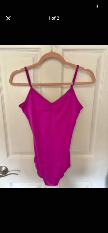Pink/Plum Simple Basic Camisole Ballet Dance Leotard Women’s Swi