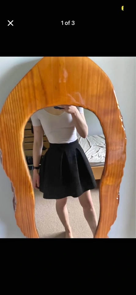 Ladies Black Skirt Short
