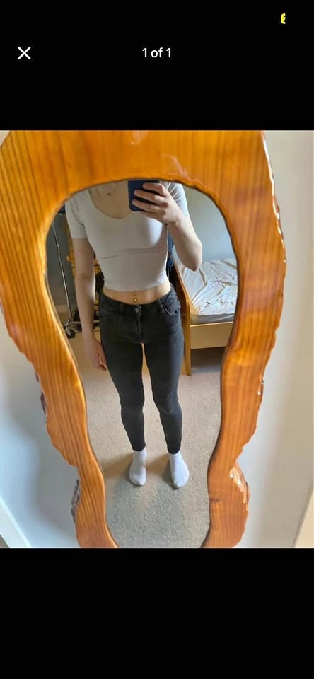 Black High rise Ladies Skinny Jeans