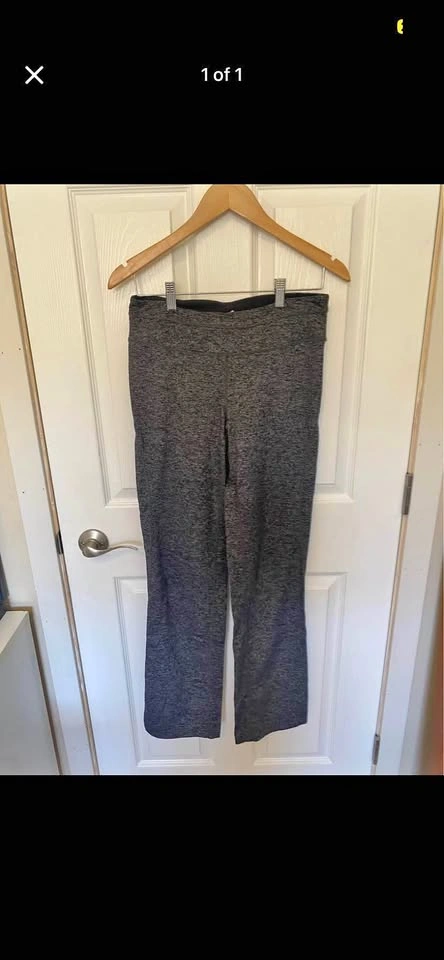 Tuff Athletics Yoga Pants Grey Brushed colour