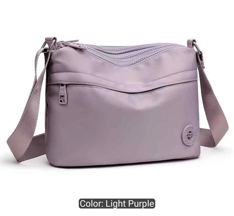 Brand new premium nylon multi pocket light weight crossbody bag