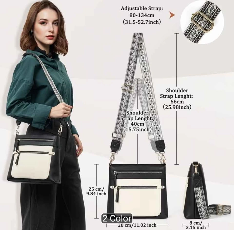 Brand new high quality large capacity brown crossbody bag - photo 2