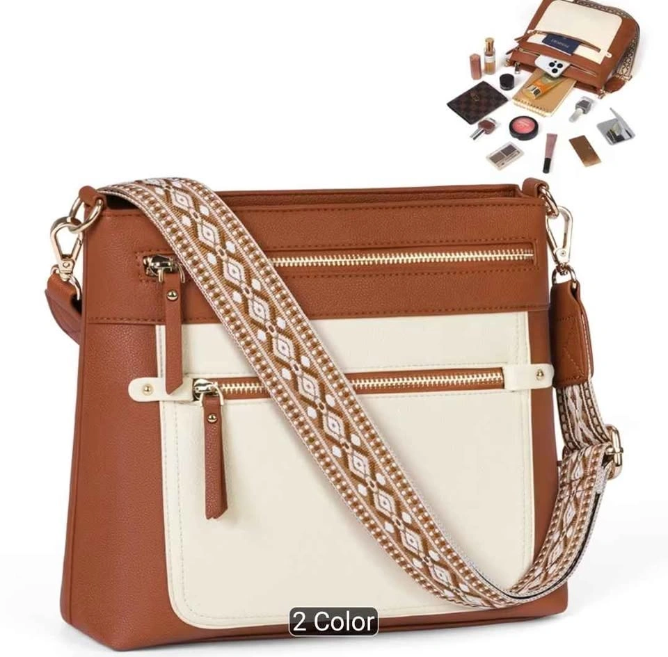 Brand new high quality large capacity brown crossbody bag - photo 3