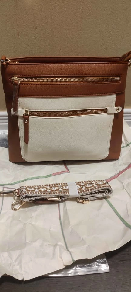 Brand new high quality large capacity brown crossbody bag - photo 4