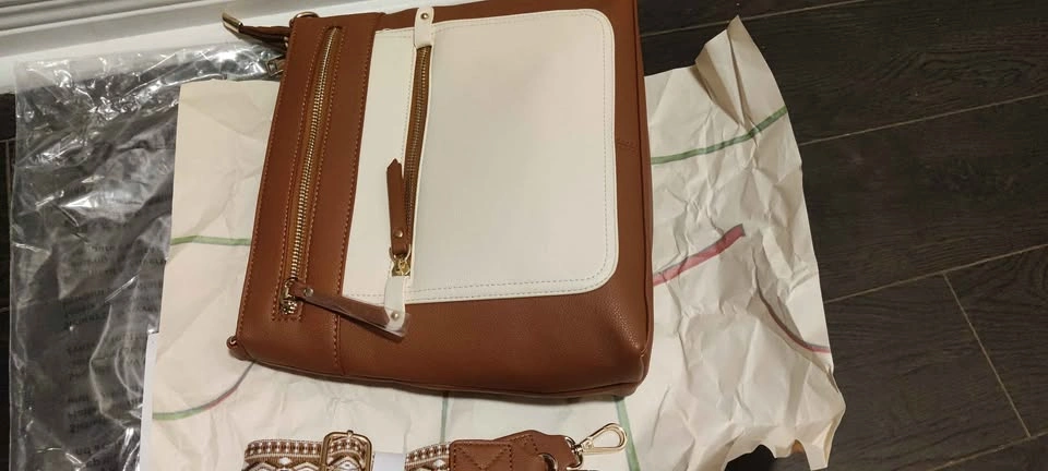 Brand new high quality large capacity brown crossbody bag - photo 5