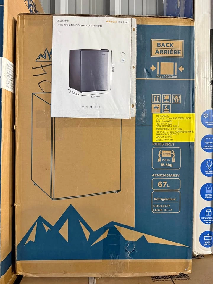 Arctic King 2.4 Cu Ft Single Door Mini Fridge