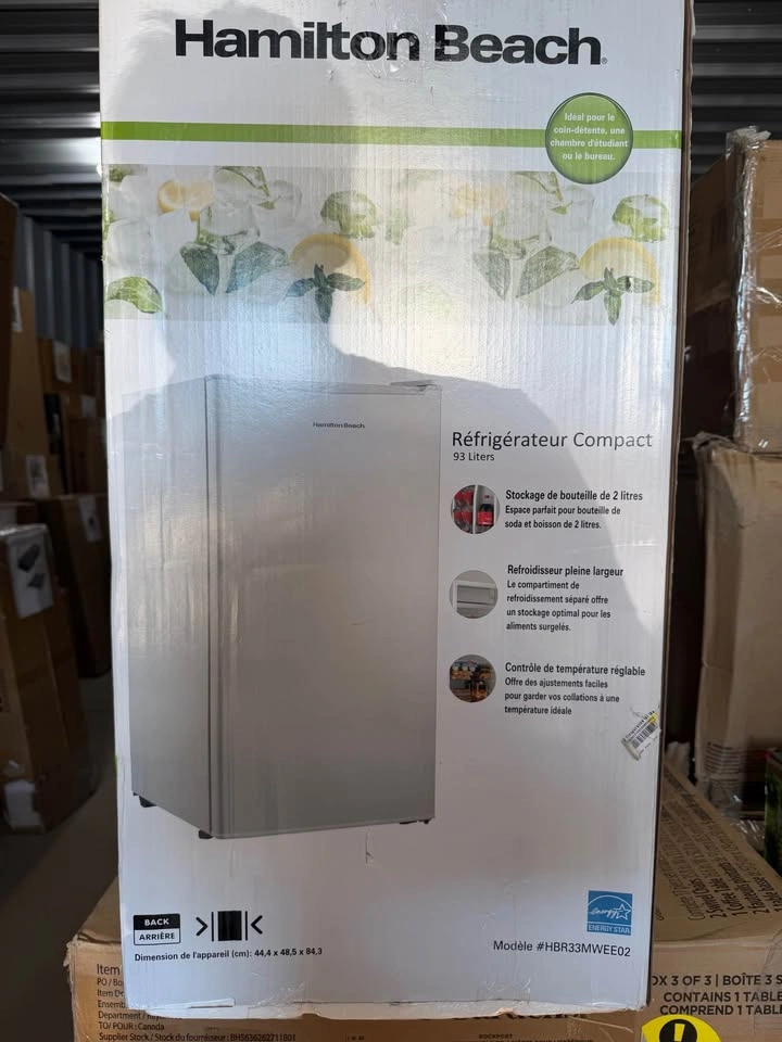 Hamilton Beach 3.3 cu.ft. Compact Refrigerator, White - photo 3