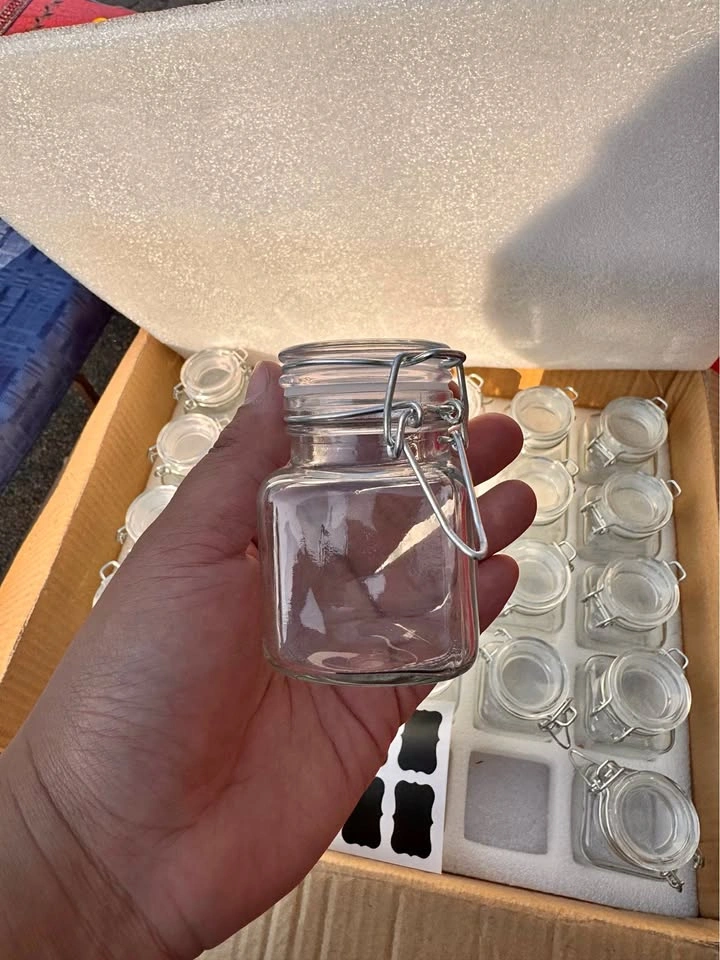 Spice jars with labels (25 pcs)