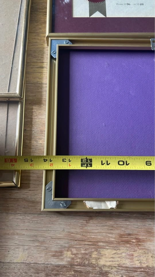 2 Professional Gold Aluminum Picture Frames 11x14 – $50 Pair - photo 4
