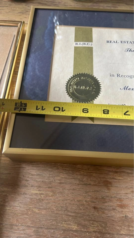 2 Professional Gold Aluminum Picture Frames 11x14 – $50 Pair - photo 5