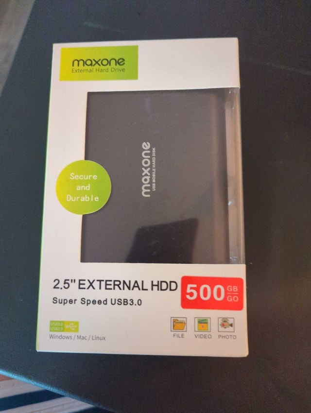 Maxone 500GB External Hard Drive