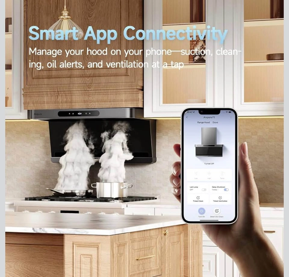 Arspura F1 30 Inch Wall Mount Smart Range Hood - photo 5