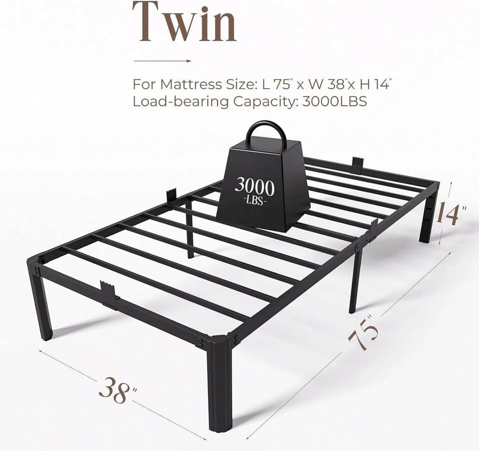14” Twin Metal Bed Frame - photo 2