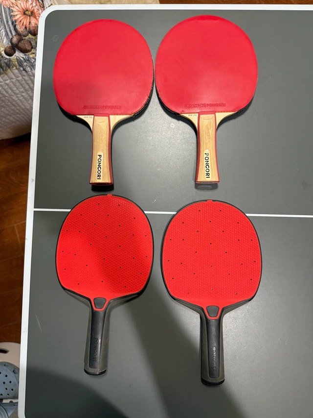 Moveout sale : Ping pong (Table tennis) table with 4 paddles - photo 3
