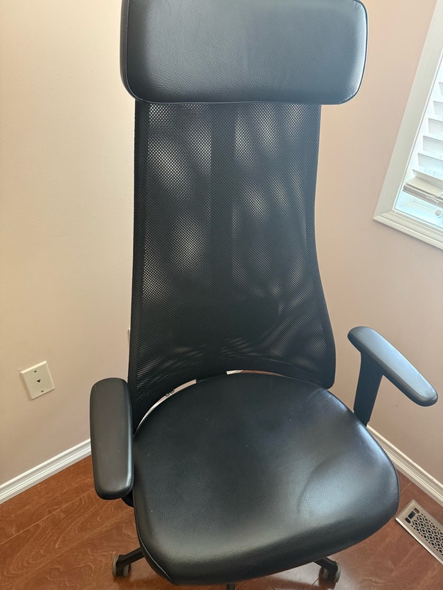 Moveout sale : Ikea high back office chair (leather) - photo 2