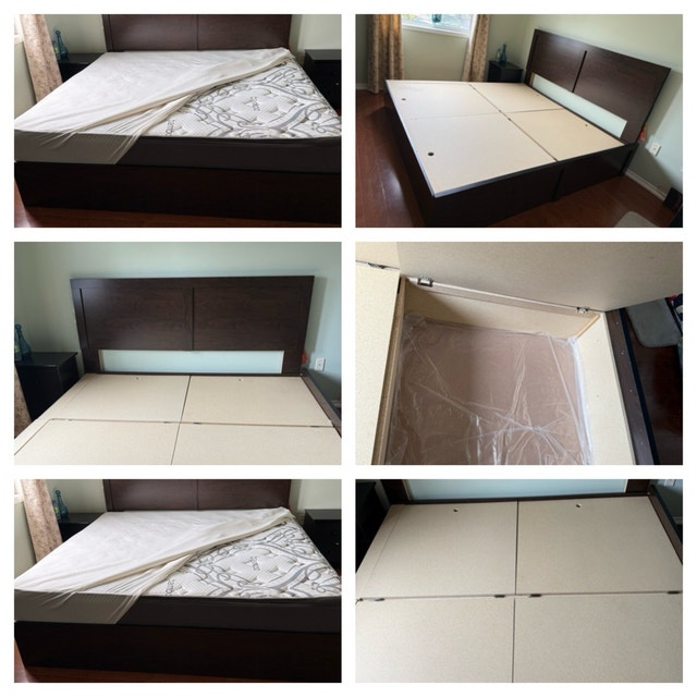 Moveout sale: King size box bed and mattress