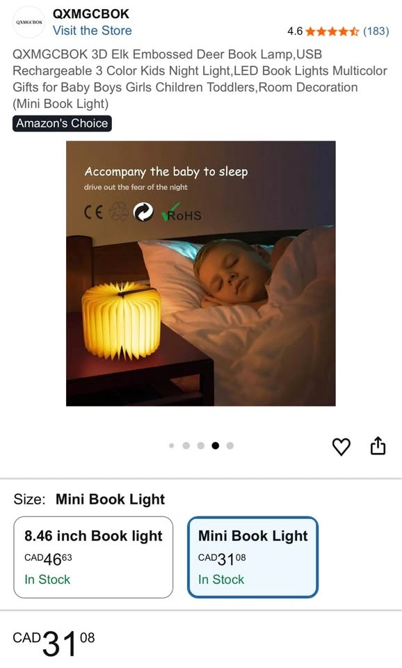 Mini Book Lamp - photo 5