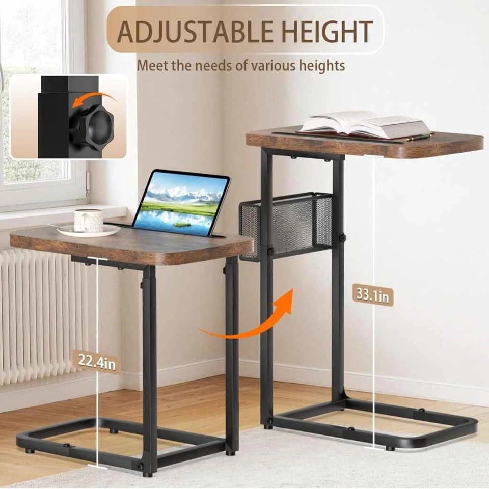 Adjustable Height C-Table with Side Pocket - photo 2