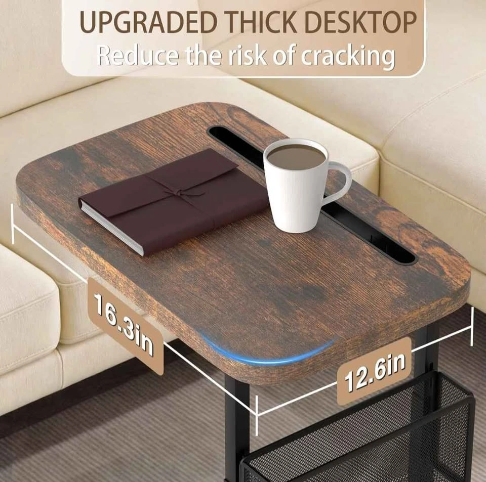 Adjustable Height C-Table with Side Pocket - photo 4