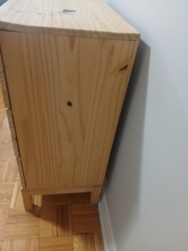 3 drawer wooden dresser
