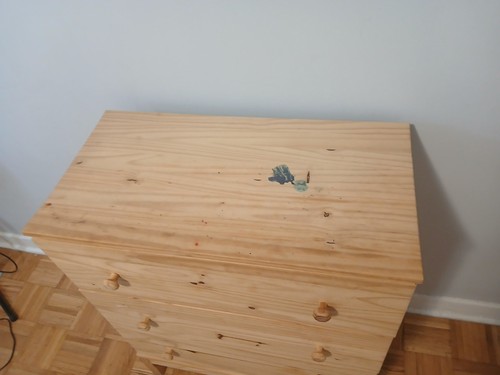 3 drawer wooden dresser - photo 5