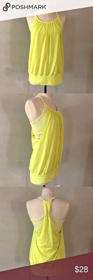 Lululemon racer back tank top with built-in sports bra