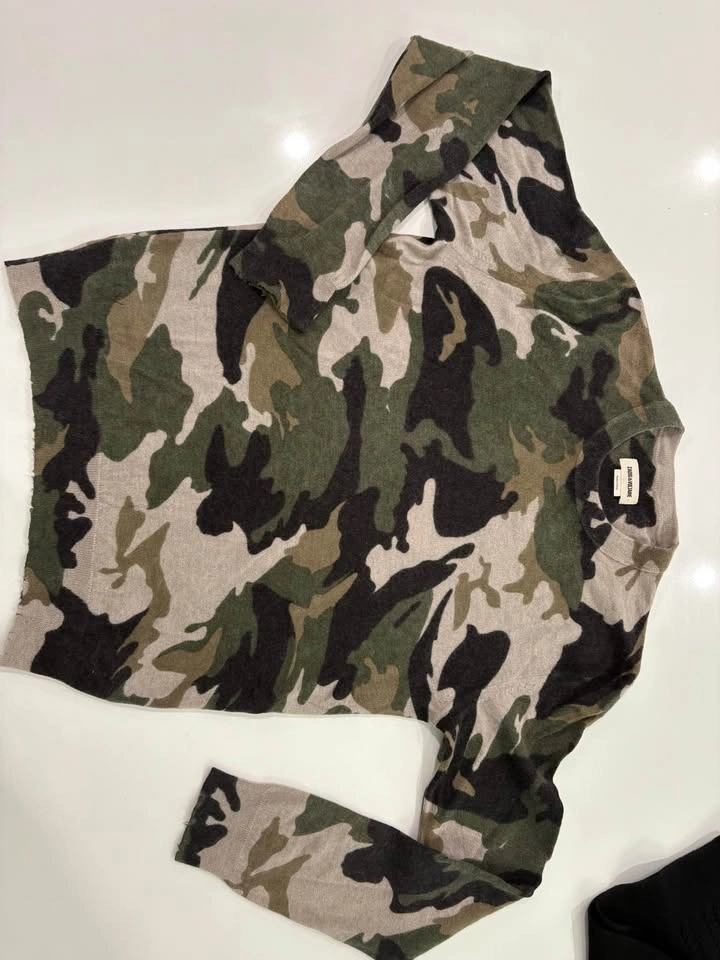 Zadig & Voltaire Camouflage Cashmere Sweater - photo 2