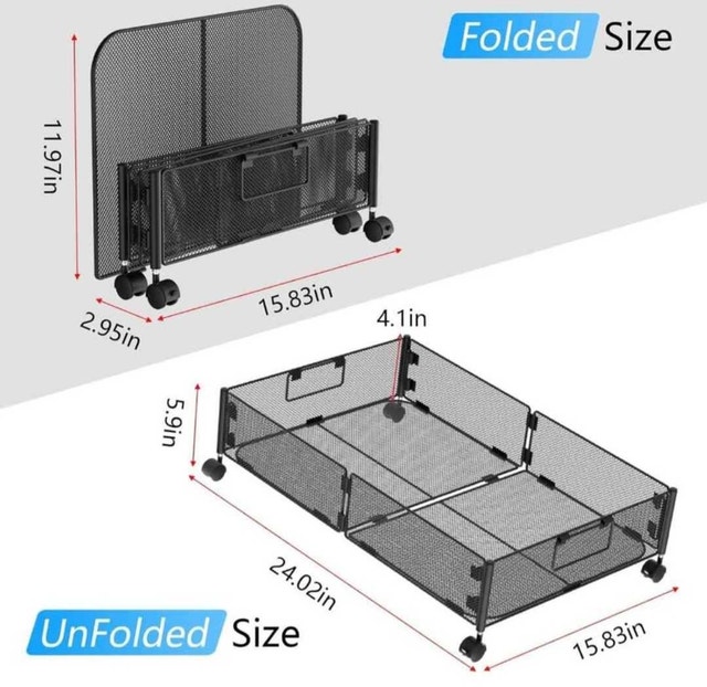 Rolling Under Bed Storage Organizer - photo 4