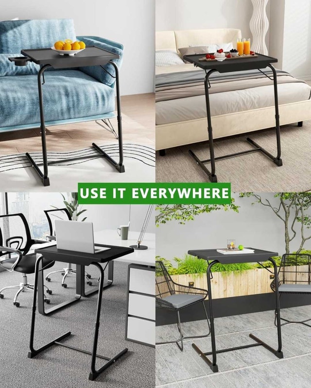 Adjustable TV Tray Table - photo 2