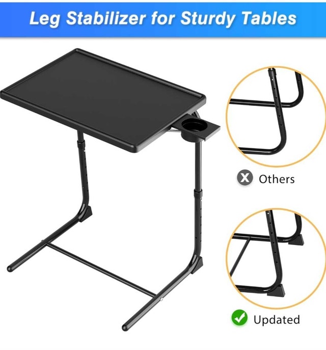 Adjustable TV Tray Table - photo 5