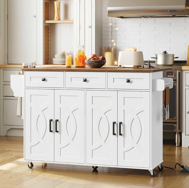 Kitchen Island with Drop Leaf