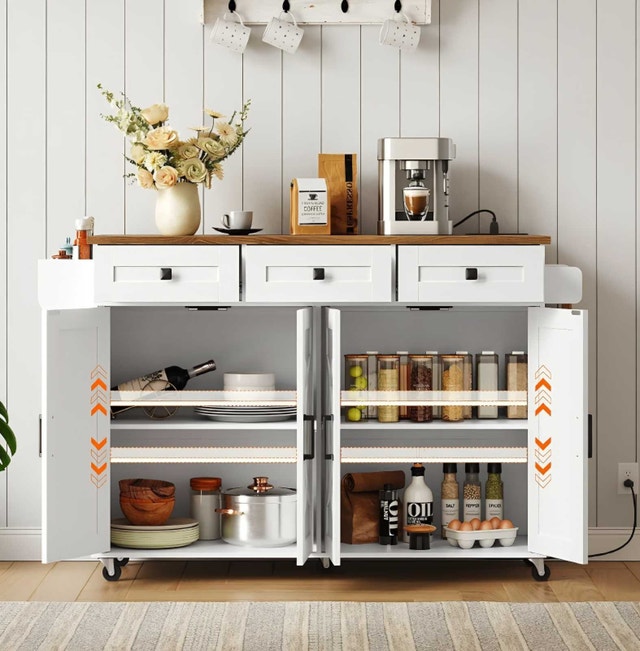 Kitchen Island with Drop Leaf - photo 4
