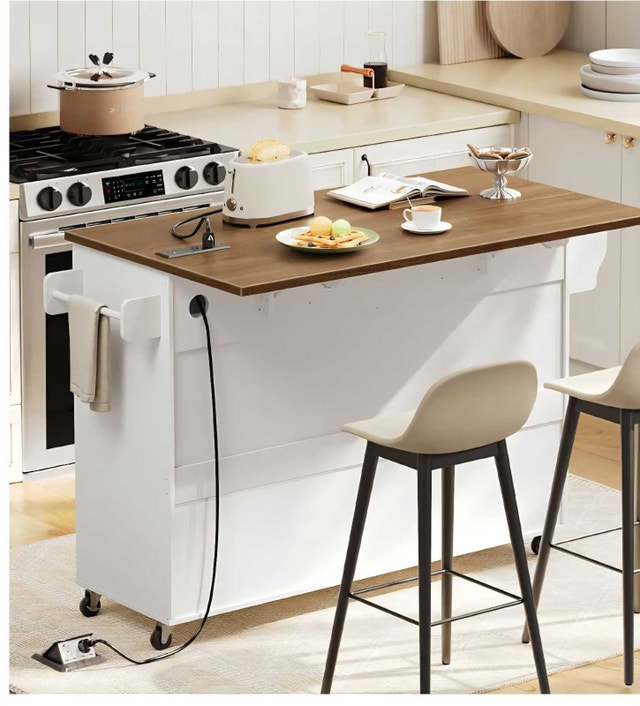 Kitchen Island with Drop Leaf - photo 5