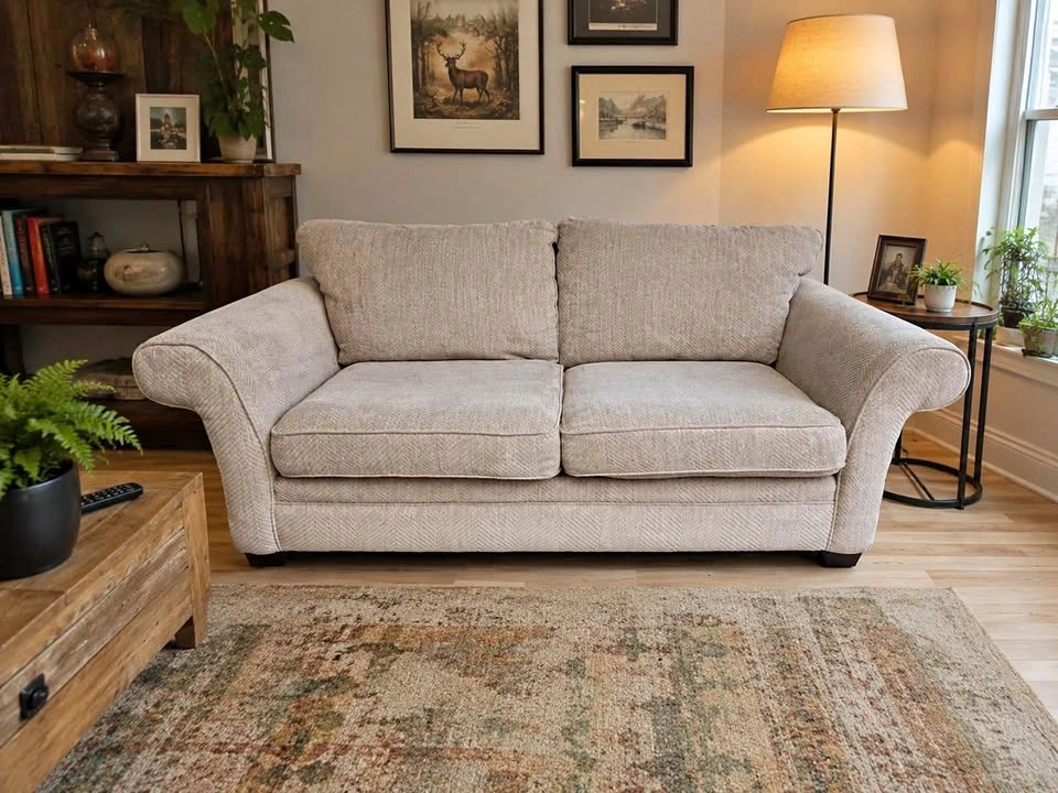 FREE DELIVERY 🚚 Beige Couch Potato Sofa Couch