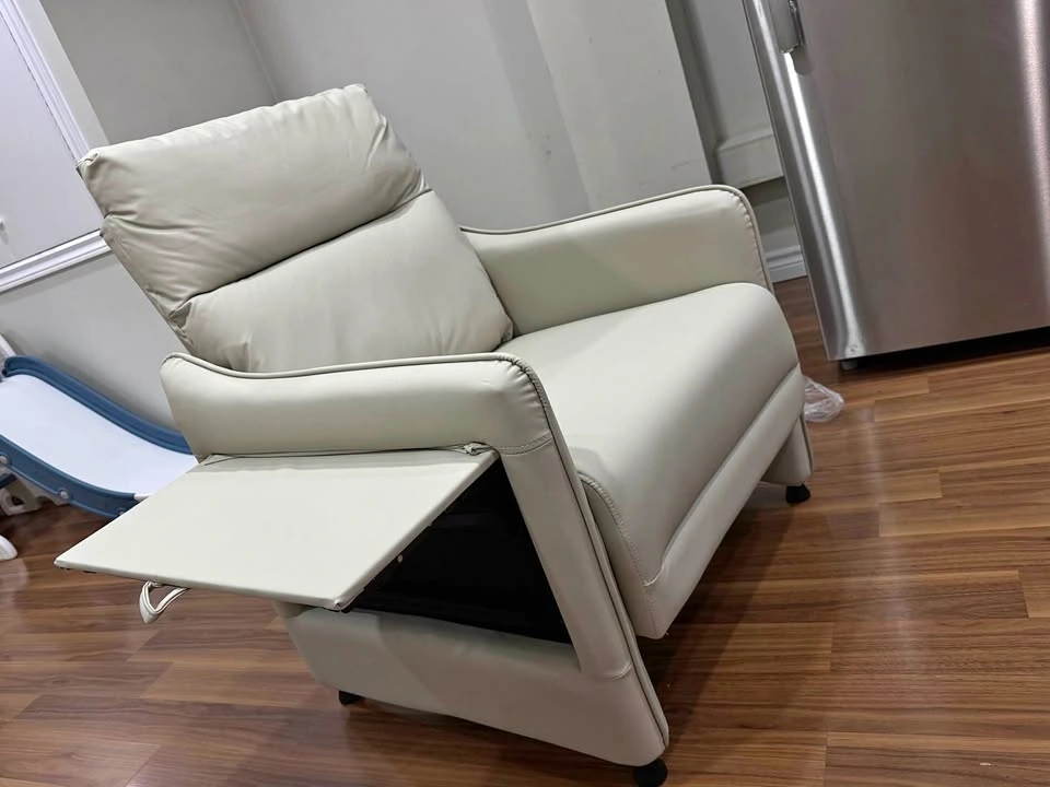 Brand New Modern Leather Lounge Chair – Already Assembled!! - photo 2