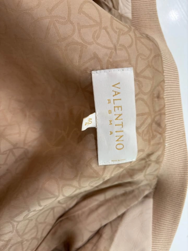 Vintage Valentino Roma 100% Leather Bomber Jacket Size 4/40 - photo 3