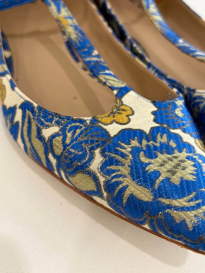 Tory Burch Silk Brocade Mary Jane Flats – Size 8.5 - photo 3