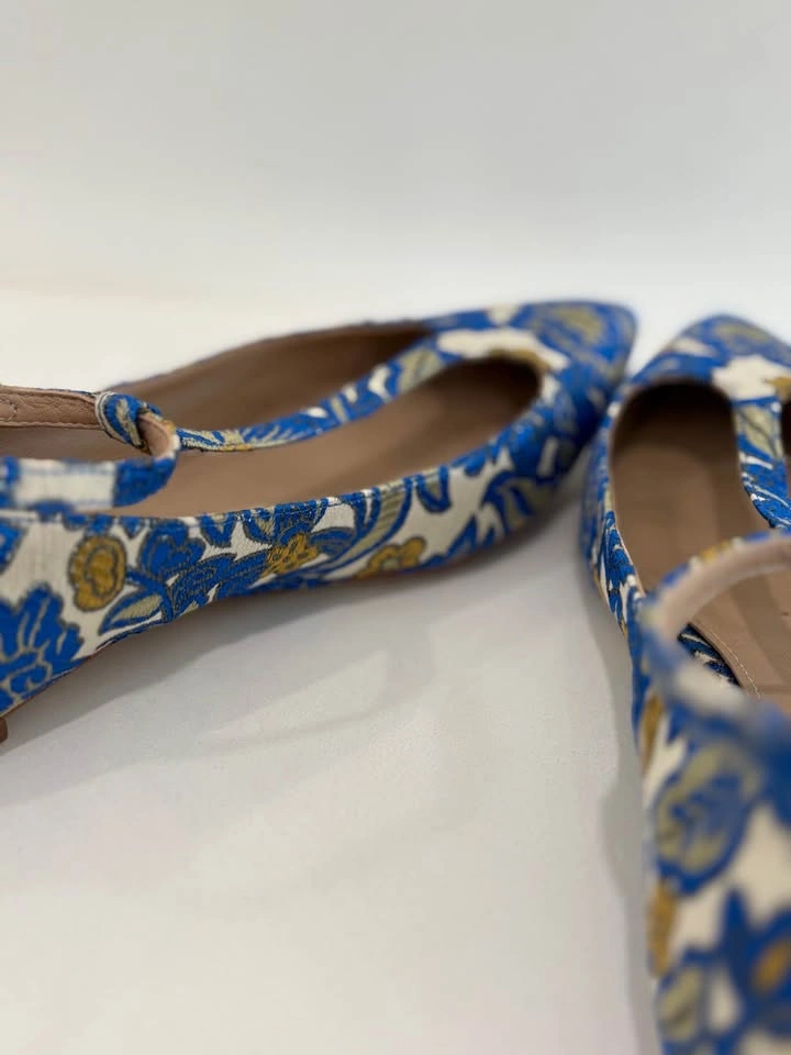 Tory Burch Silk Brocade Mary Jane Flats – Size 8.5 - photo 5