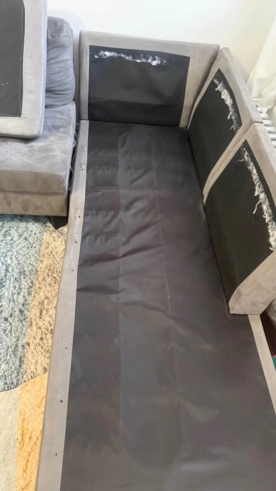 Gray Sectional Sofa + Ottoman - photo 2