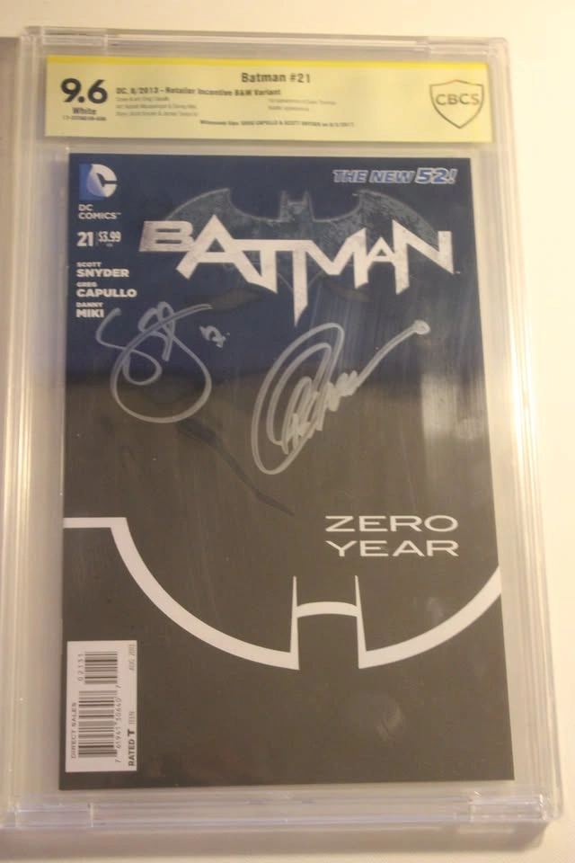 Batman #21 CBCS 9.6 1:100 Variant Signed