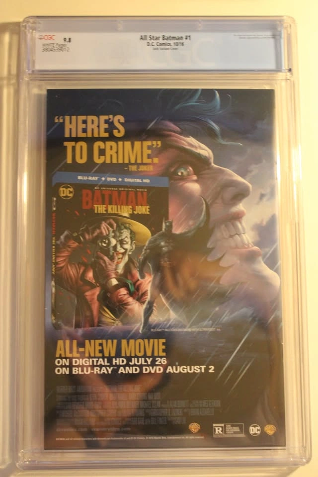 All-Star Batman #1 CGC 9.8 Jock Cover - photo 2